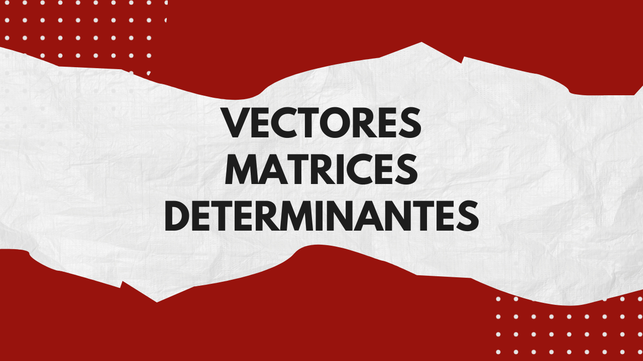 Vectores, matrices y determinantes