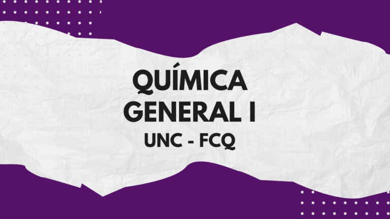 Química General I – UNC FCQ